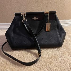 Coach New York Black Leather Purse